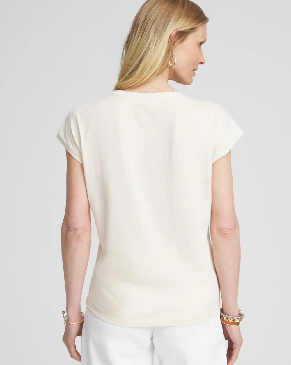 Sale Inverted Knot Front Tee Tops