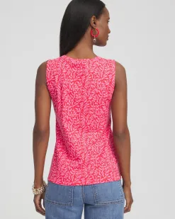 Store Island Button Detail Tank Tops