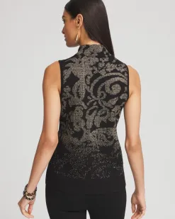 Store Jacquard Mockneck Sweater Tank Sweaters | Matching Sets