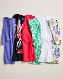 Clearance Jewel Neck Tee Tops