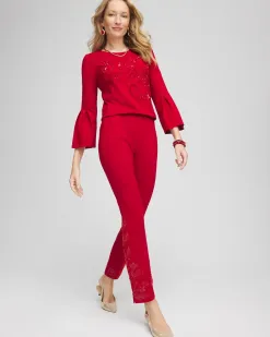 Flash Sale Juliet Embellished Ankle Pants Pants