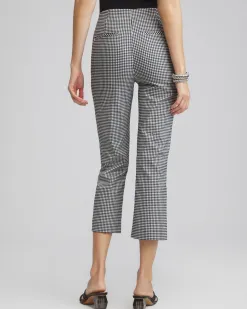 Clearance Juliet Gingham Straight Cropped Pants Pants