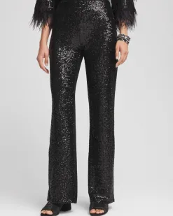 Cheap Juliet Sequin Wide Leg Pant Pants