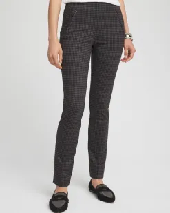Shop Juliet Tonal Check Ankle Pants Pants