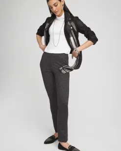 Shop Juliet Tonal Check Ankle Pants Pants