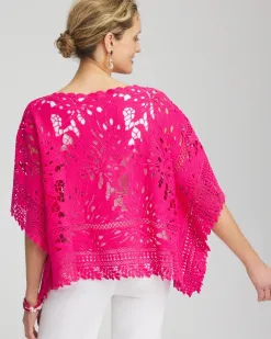 Fashion Lace Crochet Poncho Tops