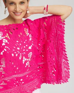 Fashion Lace Crochet Poncho Tops