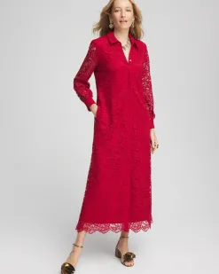 Clearance Lace Shirt Dress Dresses
