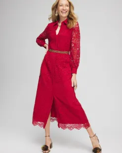 Clearance Lace Shirt Dress Dresses
