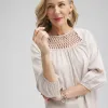 Cheap Lattice Detail Top Tops