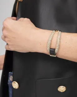 Hot Leather Pavé Magentic Bracelet Bracelets