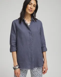 Fashion Linen Fringe Shirt Tops