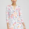 Online Linen Nautical Embellished Tunic Tops
