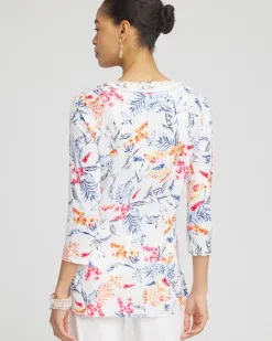 Online Linen Nautical Embellished Tunic Tops