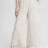 Online Linen Stripe Culotte Pants Pants