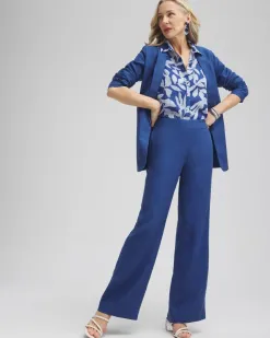 Clearance Linen Trouser Flare Pants Pants