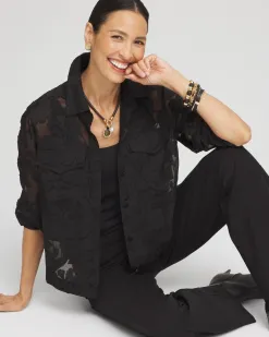 Cheap Long Sleeve Burnout Camp Shirt Tops | Blouses & Shirts