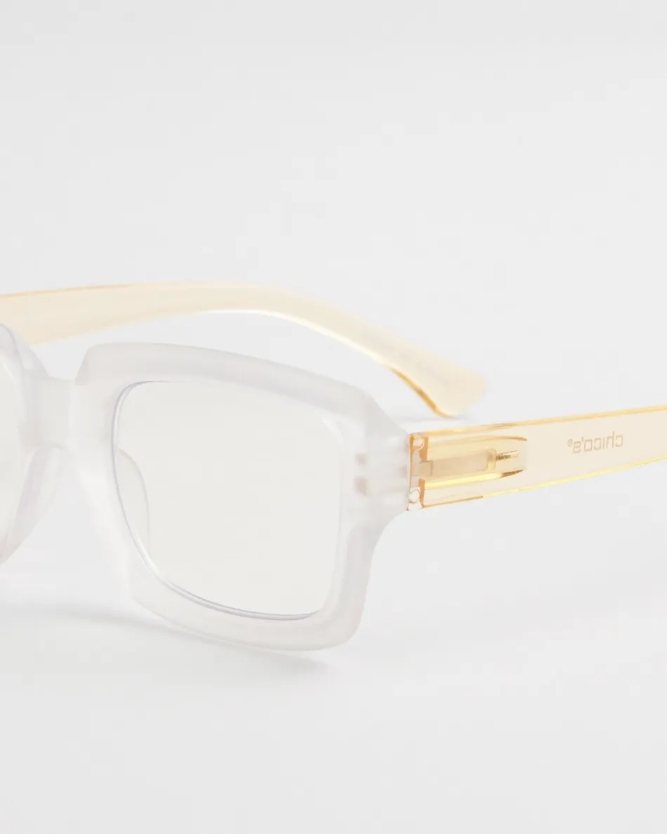 Online Matte Clear Taupe Readers Eyewear