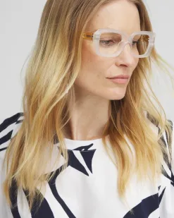Online Matte Clear Taupe Readers Eyewear