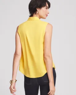 Fashion Matte Satin Pleated Top Tops