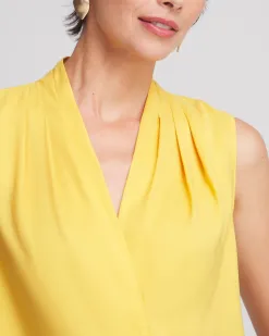 Fashion Matte Satin Pleated Top Tops