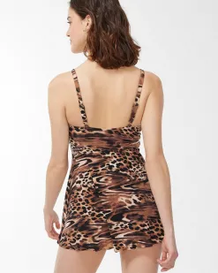 Clearance Miraclesuit Ocicat Adora Swim Dress Swim