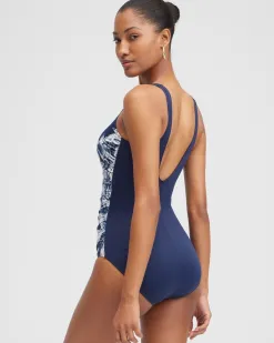 New Miraclesuit Tropica Toile Temptress One Piece Swim