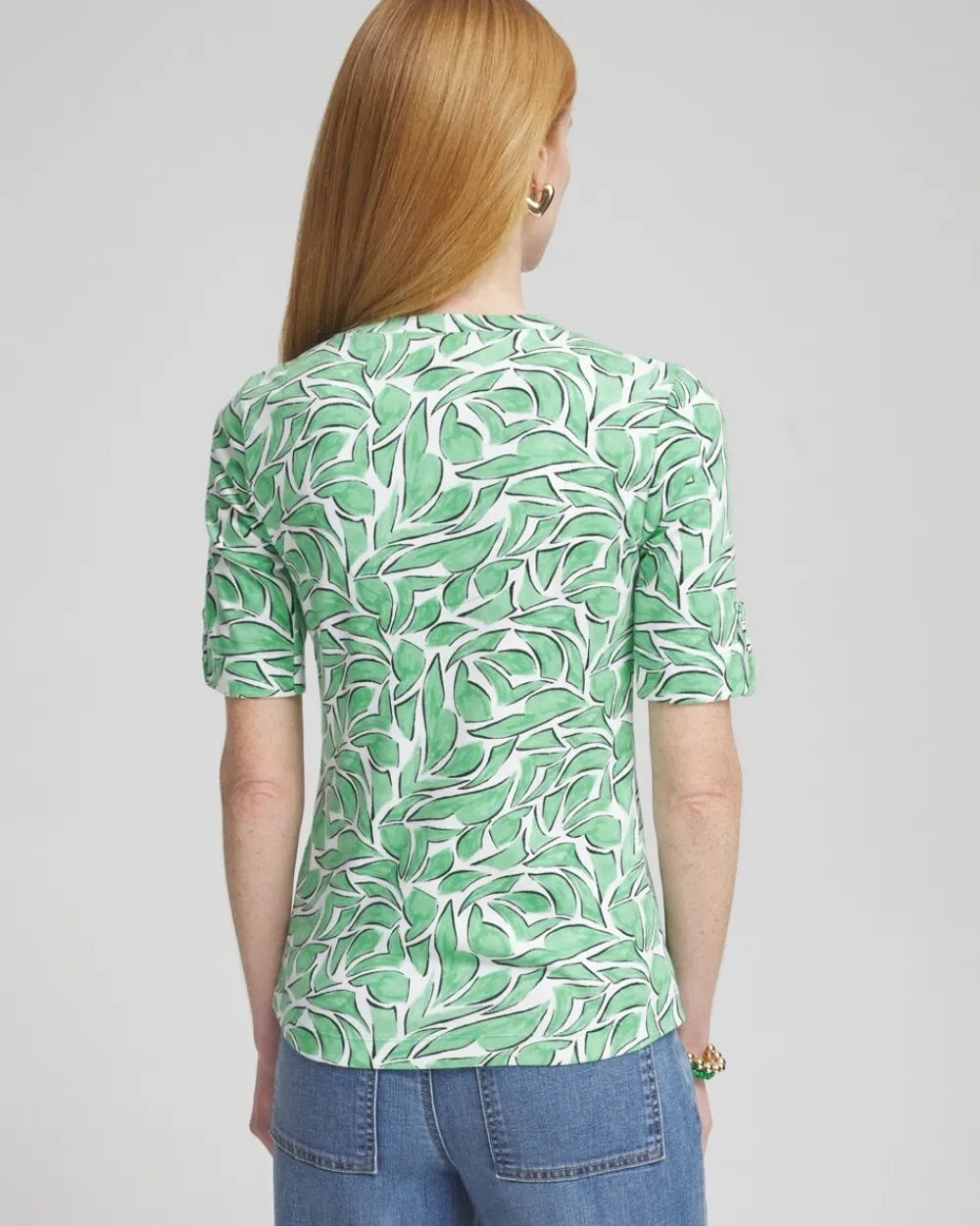 Clearance Modern Everyday V-neck Tee Tops