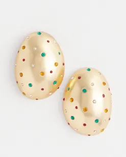 Outlet Multicolor Pavé Stud Earrings Earrings