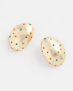 Outlet Multicolor Pavé Stud Earrings Earrings
