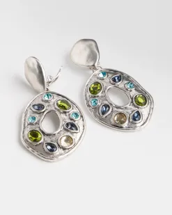 New Multicolor Tone Clip On Drop Earrings Earrings