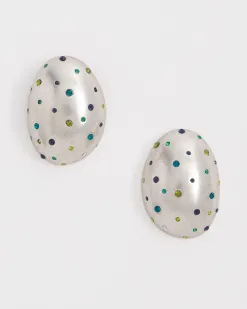 New Multicolor Tone Puff Earrings Earrings