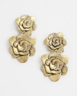 Online No Droop™ Tone Rose Drop Earrings Earrings