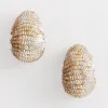 New No Droop™ Neutral Sequin Huggie Earrings Earrings