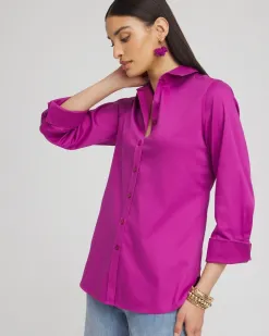 Online No Iron™ 3/4 Sleeve Stretch Shirt Tops | Blouses & Shirts