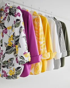 Online No Iron™ 3/4 Sleeve Stretch Shirt Tops | Blouses & Shirts
