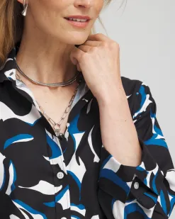 Store No Iron™ Abstract Print Shirt Tops