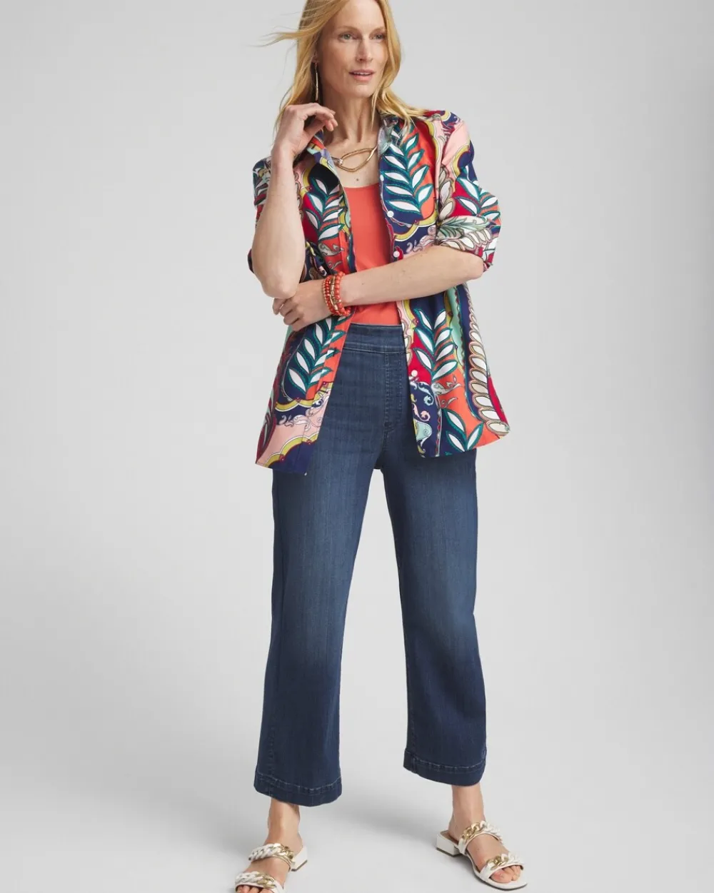 Flash Sale No Iron™ Artisan Shirt Tops