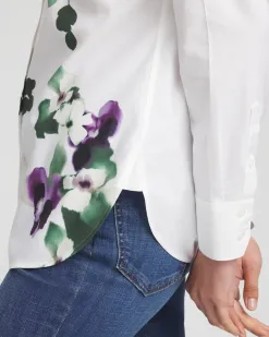 Discount No Iron™ Bloom Shirt Tops