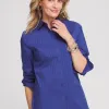 Shop No Iron™ Cool Stripe Jacquard Shirt Tops