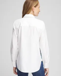 Clearance No Iron™ Floral Scrolls Shirt Tops