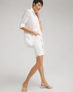 Cheap No Iron™ Linen Tunic Tops