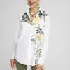 Store No Iron™ Placed Floral Shirt Tops