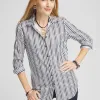 Sale No Iron™ Shimmer Stripes Shirt Tops