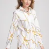 Fashion No Iron™ Status Print Tunic Tops