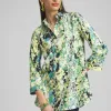Flash Sale No Iron™ Stretch Floral 3/4 Sleeve Tunic Tops