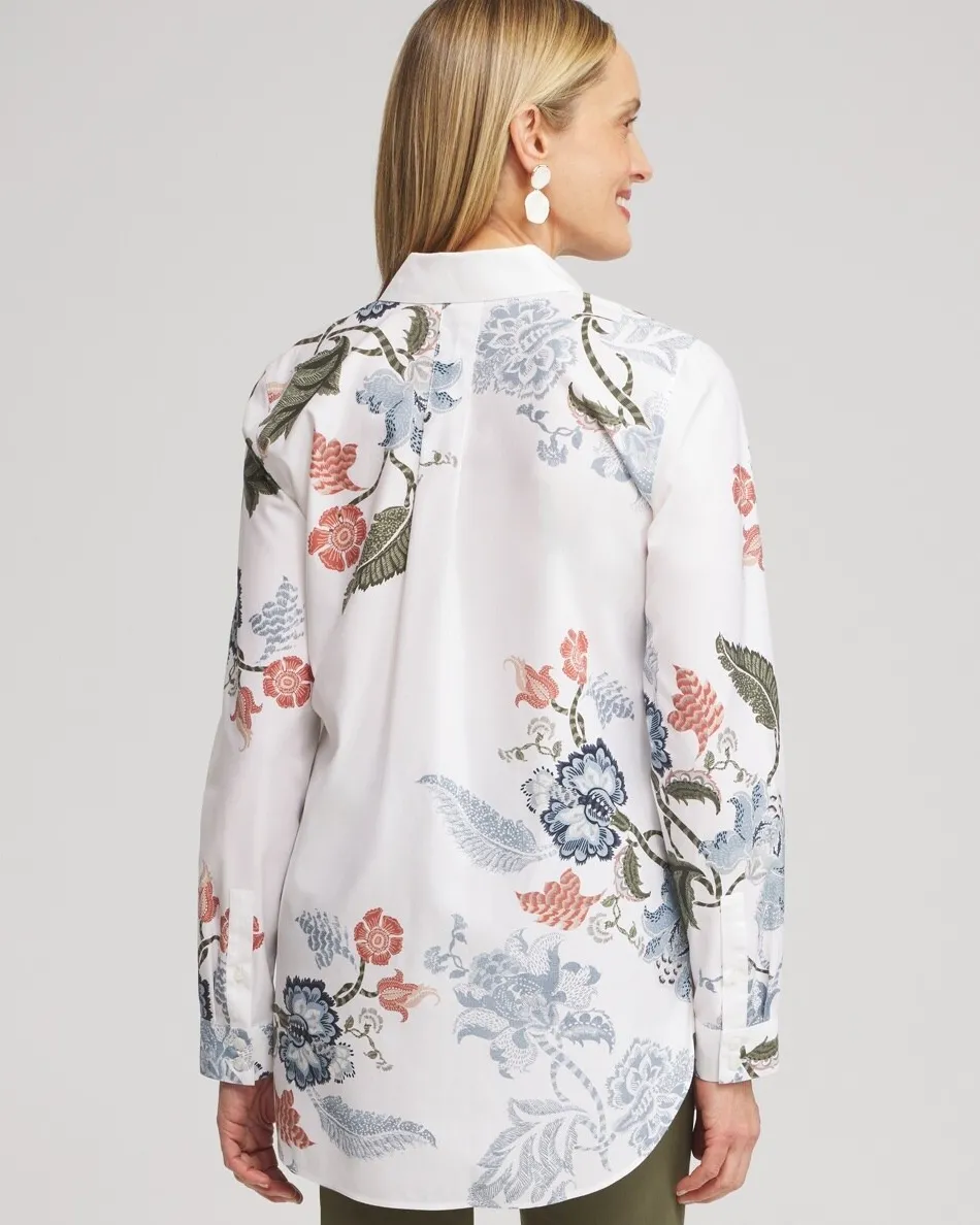 Best No Iron™ Stretch Floral Shirt Tops