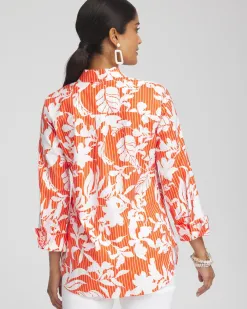Discount No Iron™ Stretch Orchid Shirt Tops