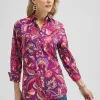 Shop No Iron™ Stretch Paisley Shirt Tops