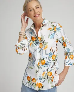 Cheap No Iron™ Stretch Tropical Shirt Tops